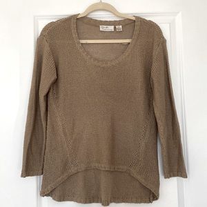 3/4 length neutral sweater